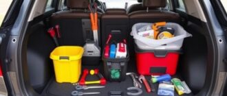 Как организовать хранение инструментов и вещей в багажнике